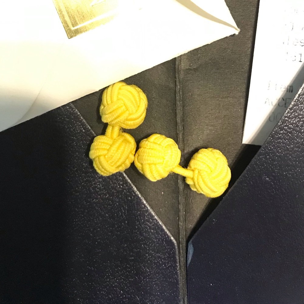 Ralph Lauren silk cuff links